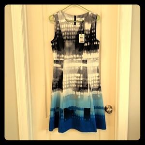 NWT Calvin Klein knee length dress sleeveless